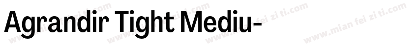 Agrandir Tight Mediu字体转换